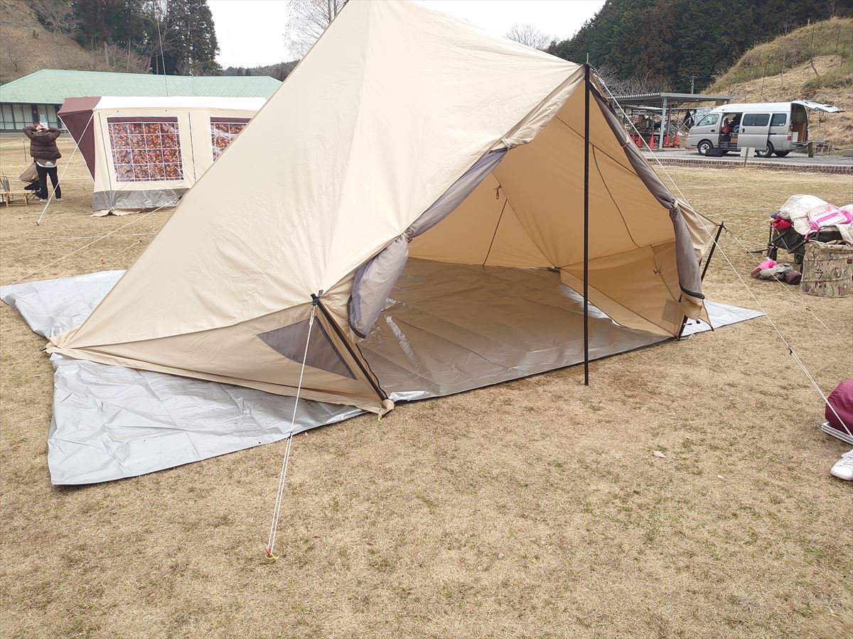 サバティカル モーニンググローリーTCのグランドシート自作と