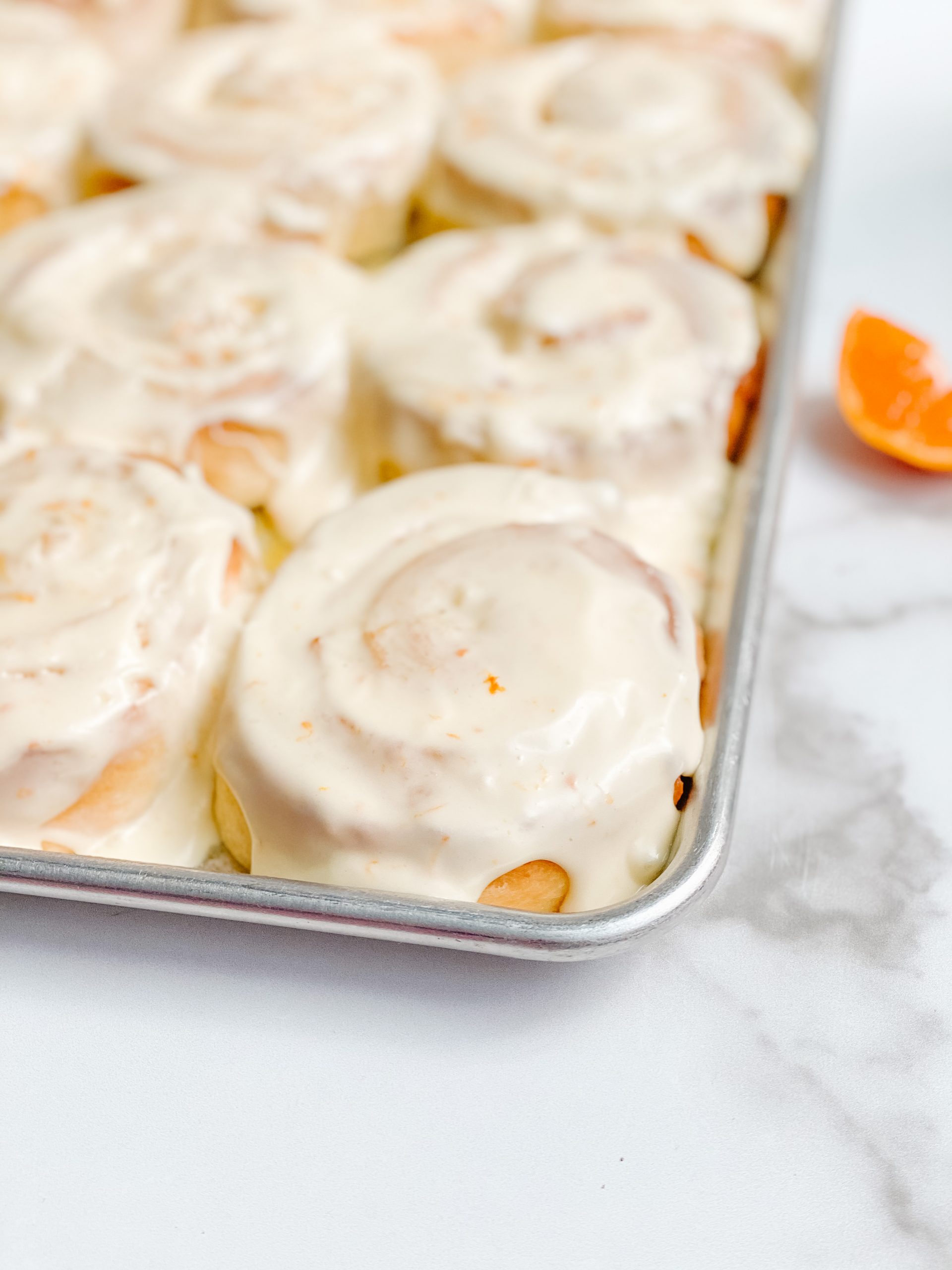 Orange Sweet Rolls with Orange Cream Cheese Glaze - Plum Street