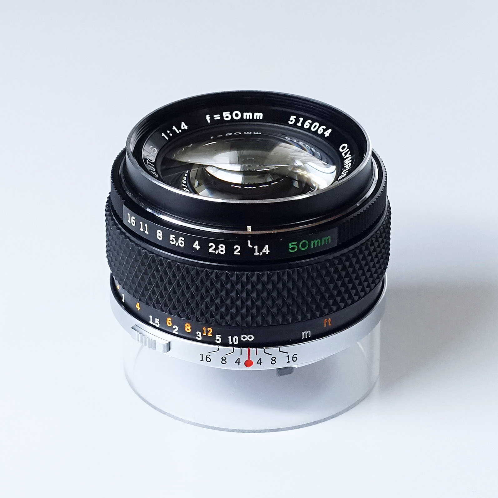 売り切れ OLYMPUS G.ZUIKO AUTO-S 50mm F1.4 銀枠（中古 OMマウント