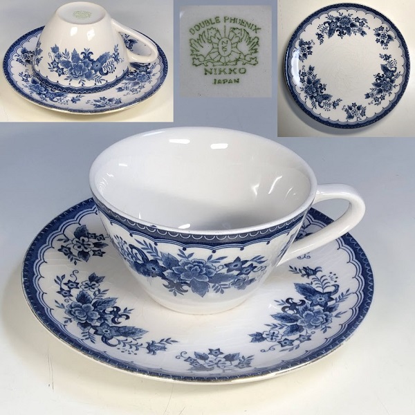 ニッコーダブルフェニックスカップ＆ソーサーR8846 : 昭和レトロ