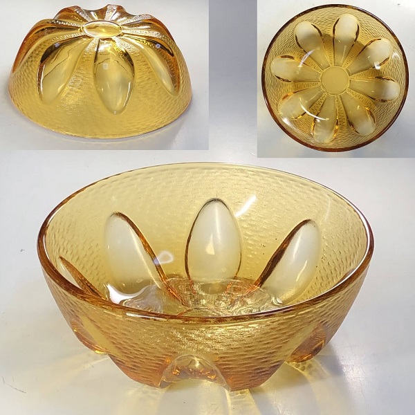 飴色ガラスボウルR2547 : 昭和レトロポップ食器雑貨通販ショップ