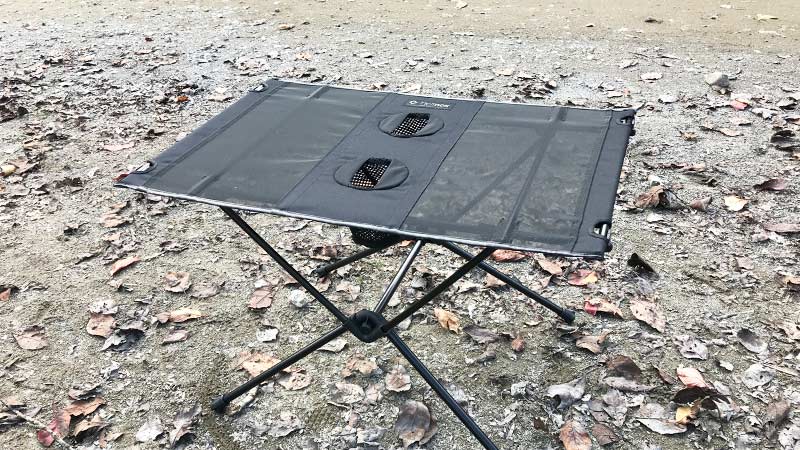 ヘリノックスのブラックアウトカラーは廃盤!?テーブルワン・コットが