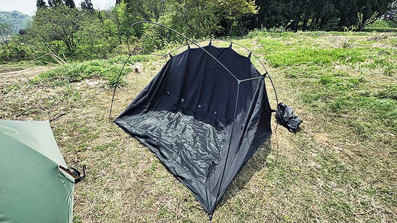 3F UL GEARのTC素材カンガルー用インナーテントが2人用に最適すぎた