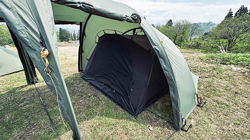 3F UL GEARのTC素材カンガルー用インナーテントが2人用に最適すぎた