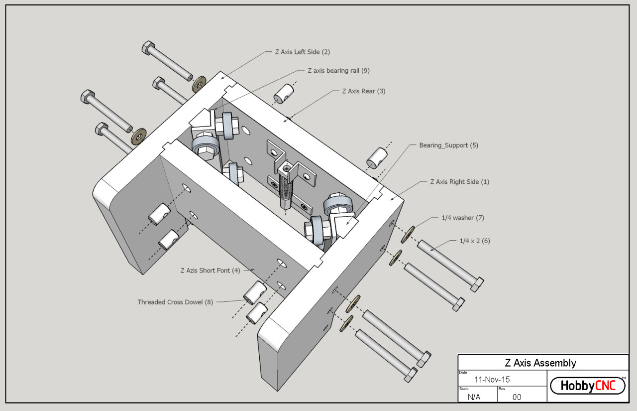 DIY CNC Router Z Axis | WoodWorkerB