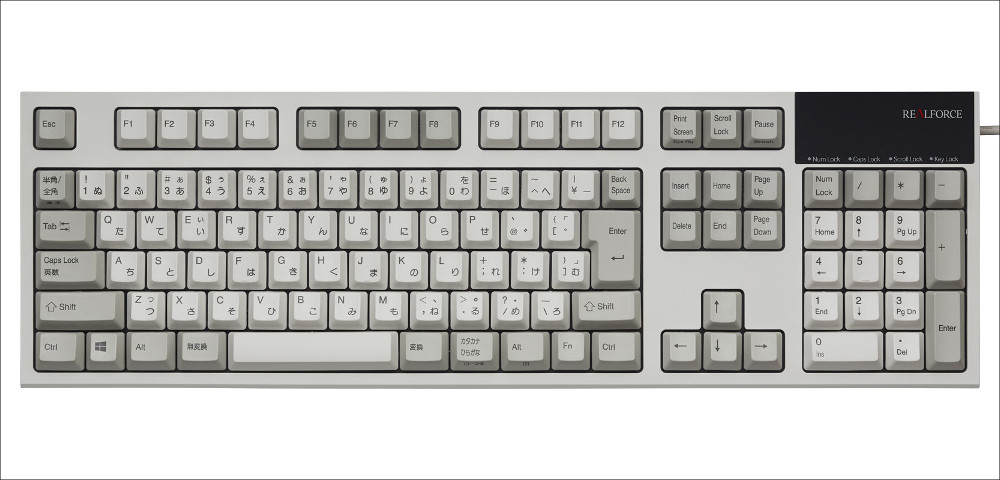 東プレ REALFORCE R2-JP4-BKの実機レビュー － 静電容量無接点方式