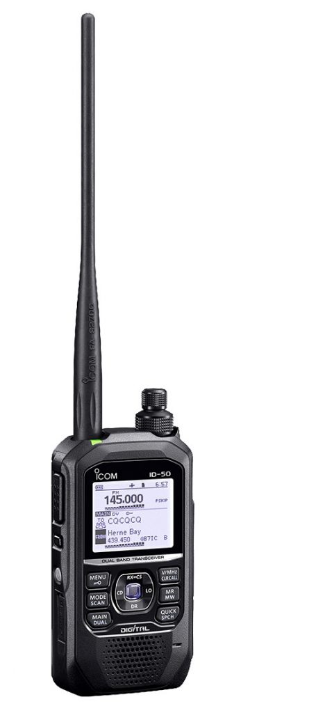 Icom Announce ID-50 Compact Digital Dual Bander