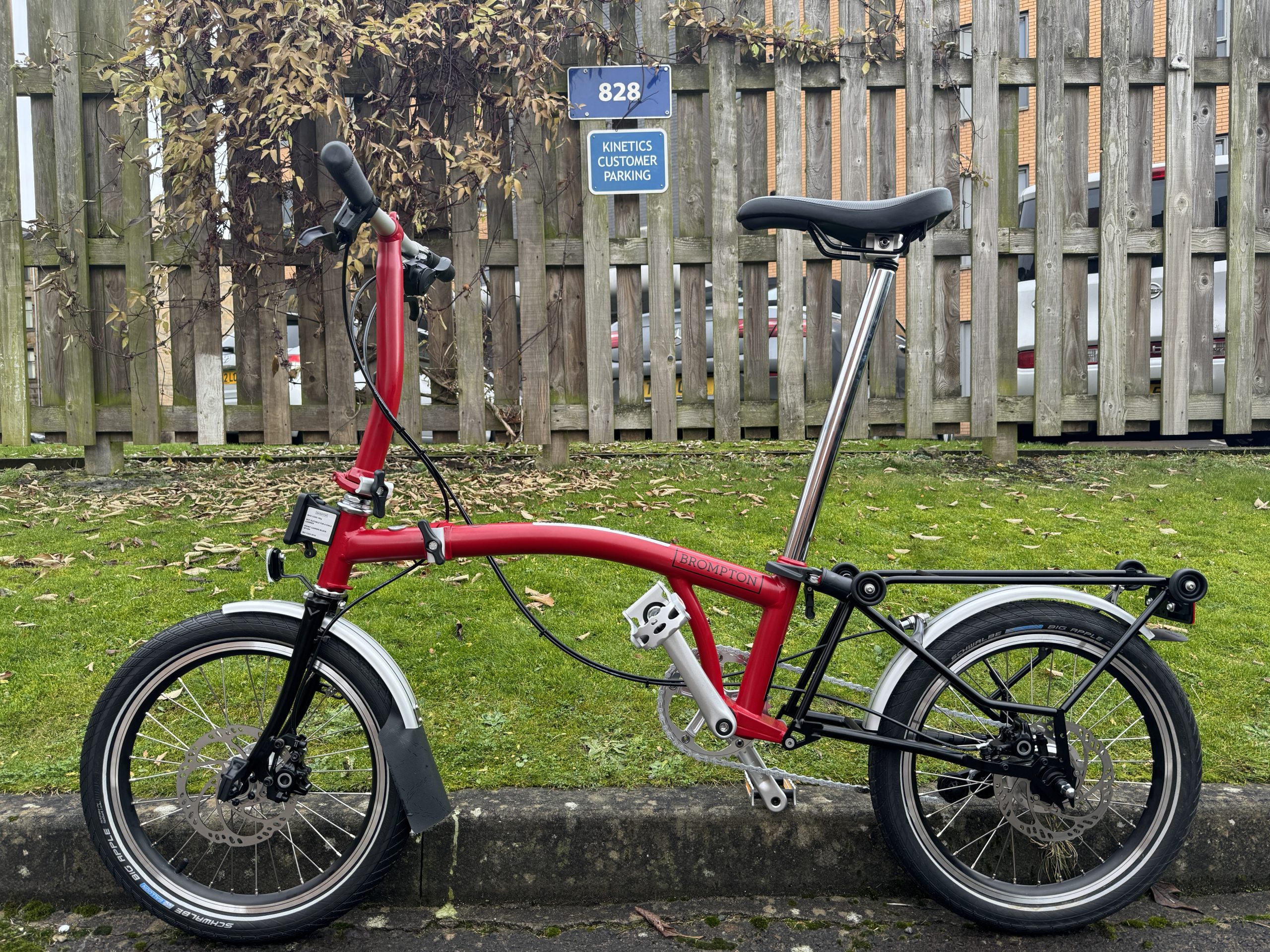Red 18″ Alfine Brompton – Kinetics