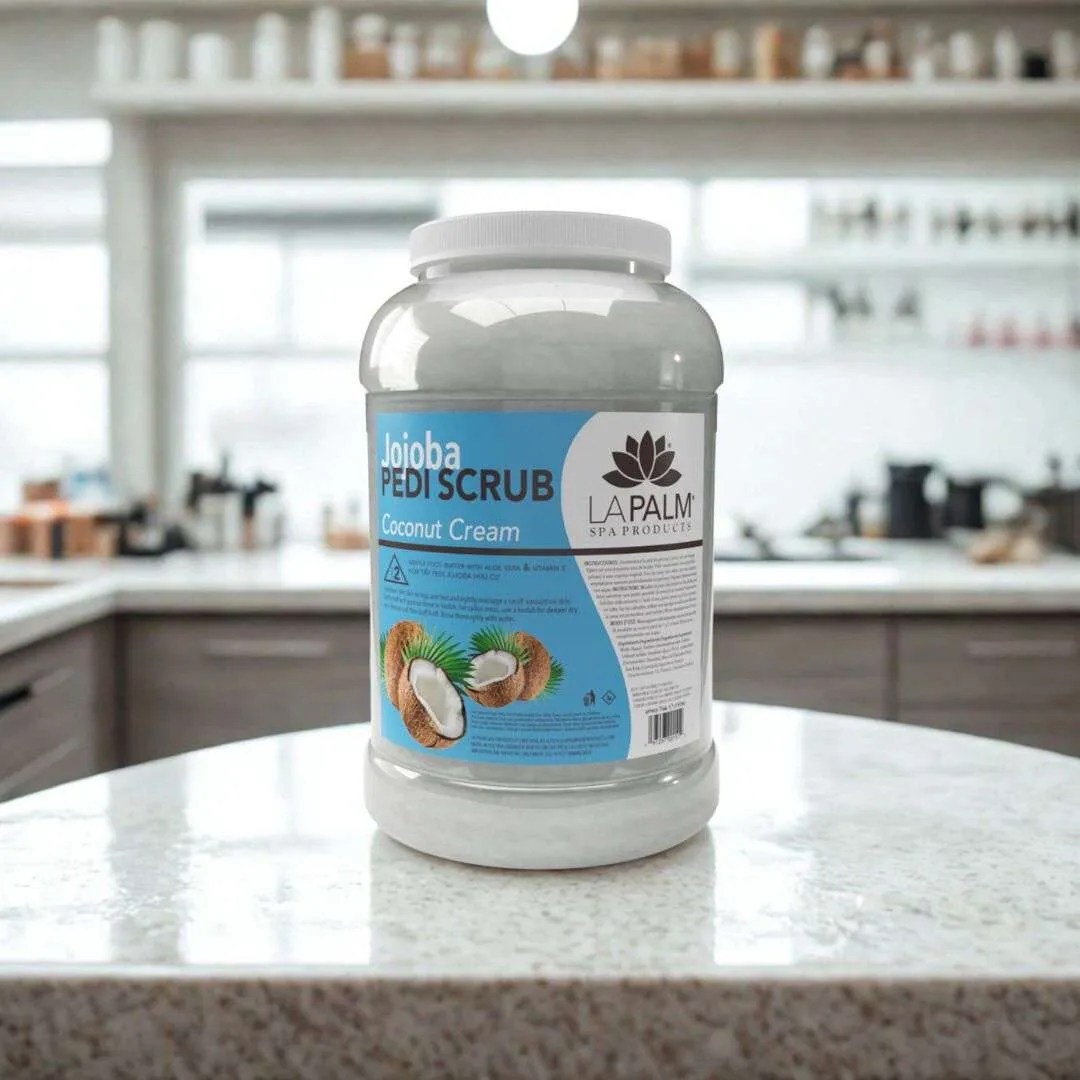 Jojoba Pedi Scrub – Coconut Cream | La Palm Spa Products