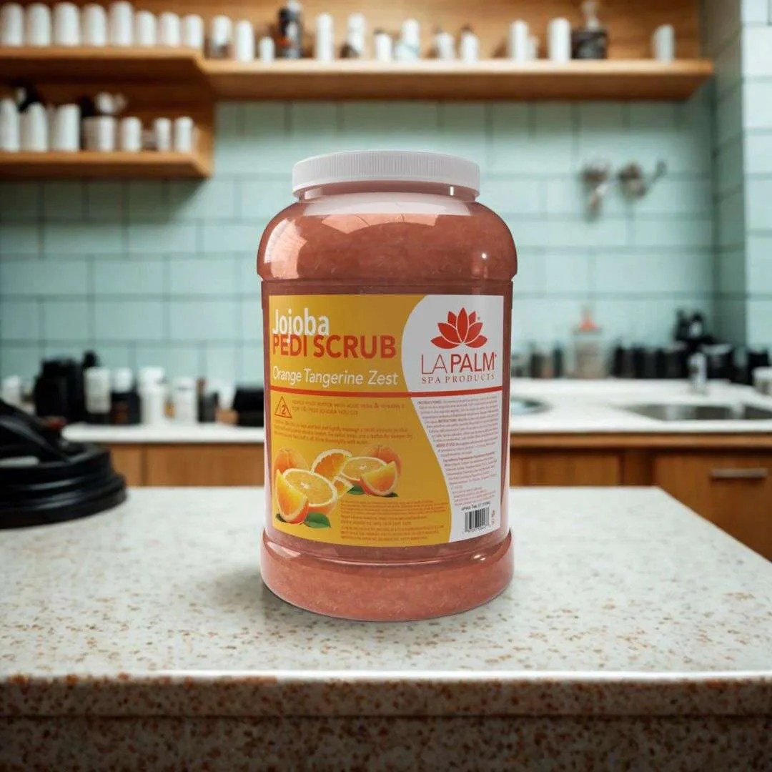 Jojoba Pedi Scrub – Orange Tangerine Zest | La Palm Spa Products