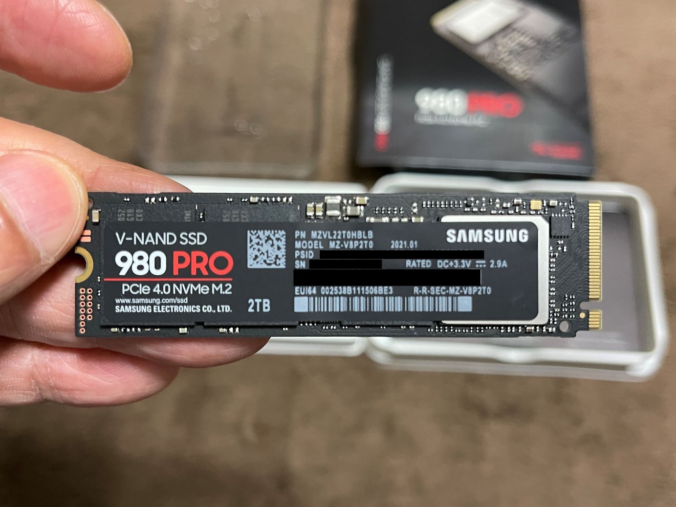 Samsung SSD 980 PRO 2TB を PCIe 3.0 で使用した話（ベンチマーク）