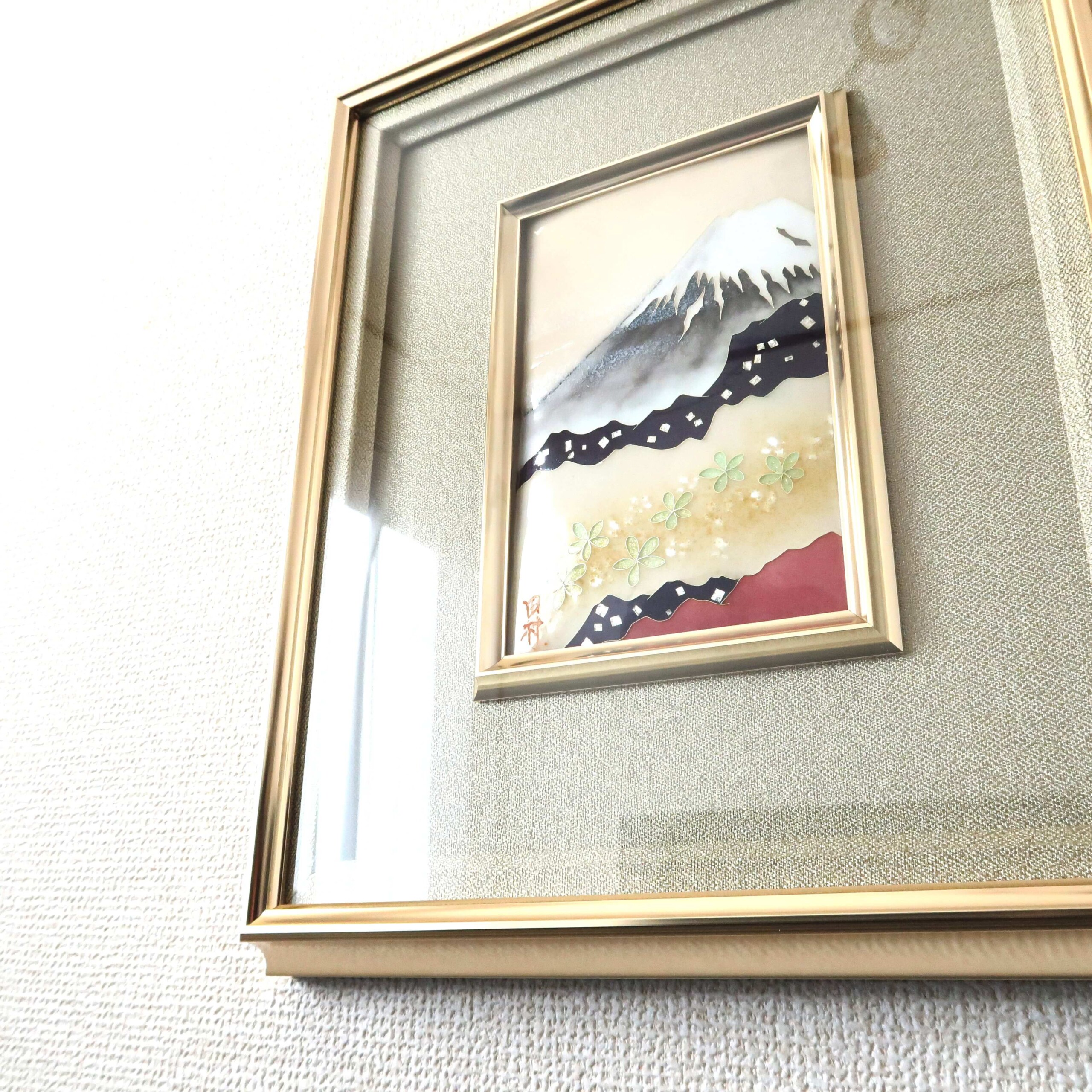 七宝額絵《富士》6*4 – 田村七宝工芸 七宝焼窯元【公式サイト】