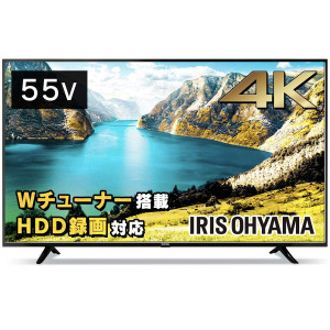 アイリスオーヤマの4K対応テレビ55インチ「55UB10P」を組み立てて