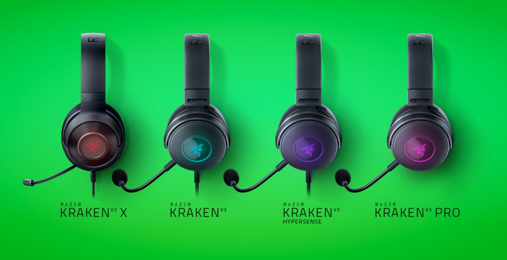 Razerがゲーミングヘッドセット「Kraken V3」シリーズを発表！新モデル
