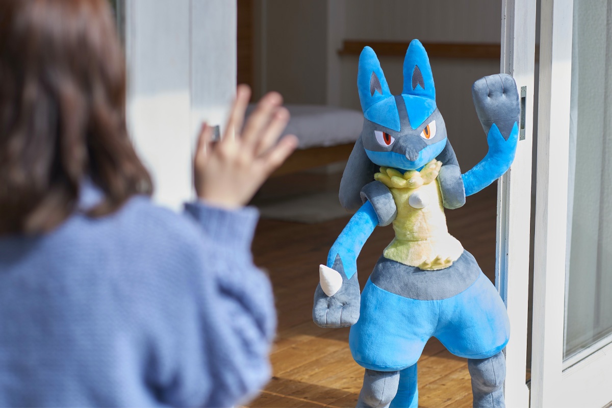 波動は我にあり！「ぬいぐるみ 等身大ルカリオ」ポケモンセンター