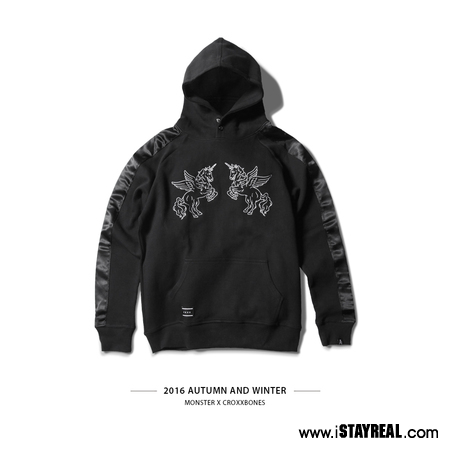 CROXXBONES X MONSTER 獨角獸刺繡帽TEE - 產品- STAYREAL