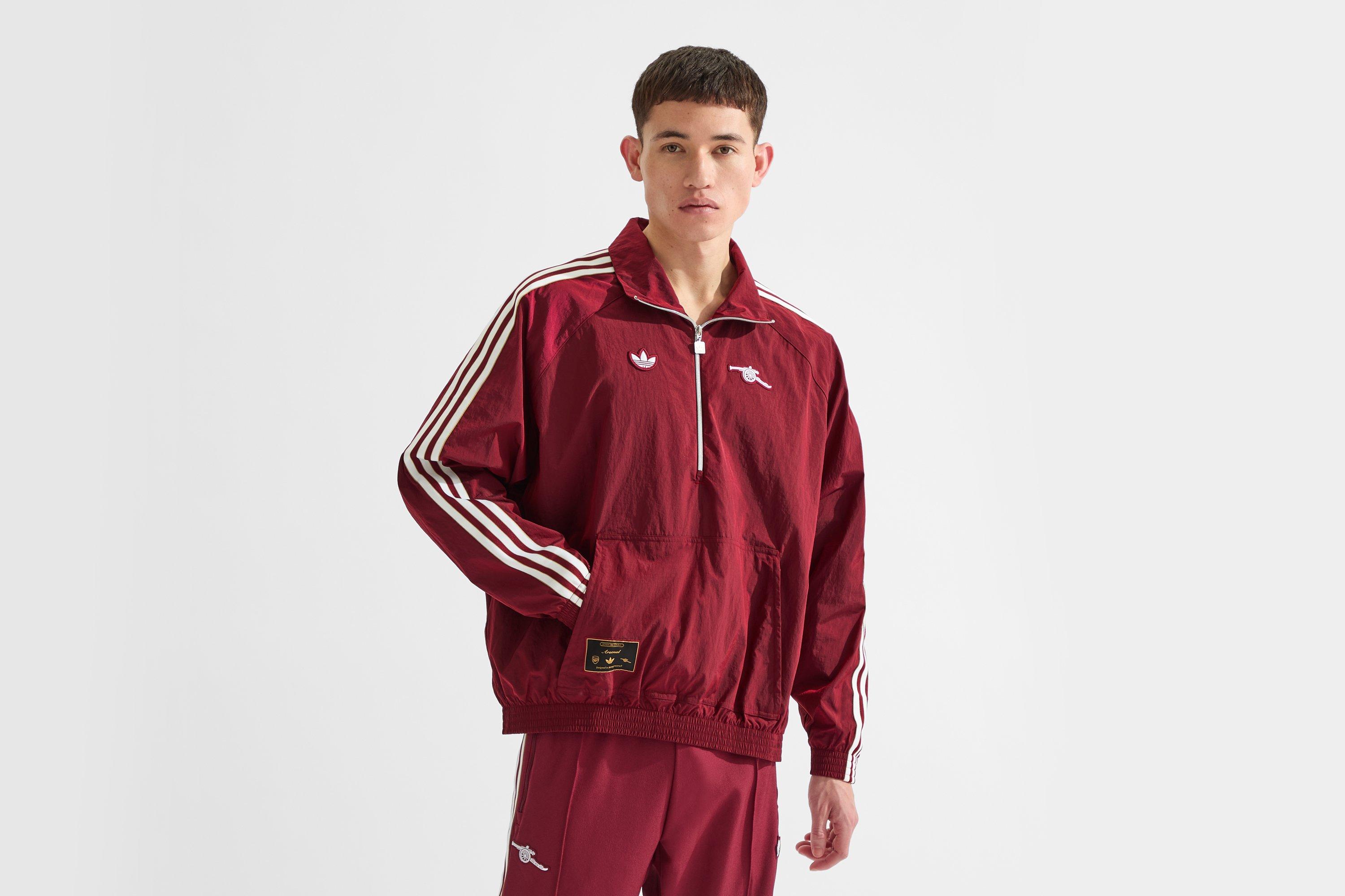 Arsenal adidas 25/26 Terrace Icons Half Zip Jacket | Official