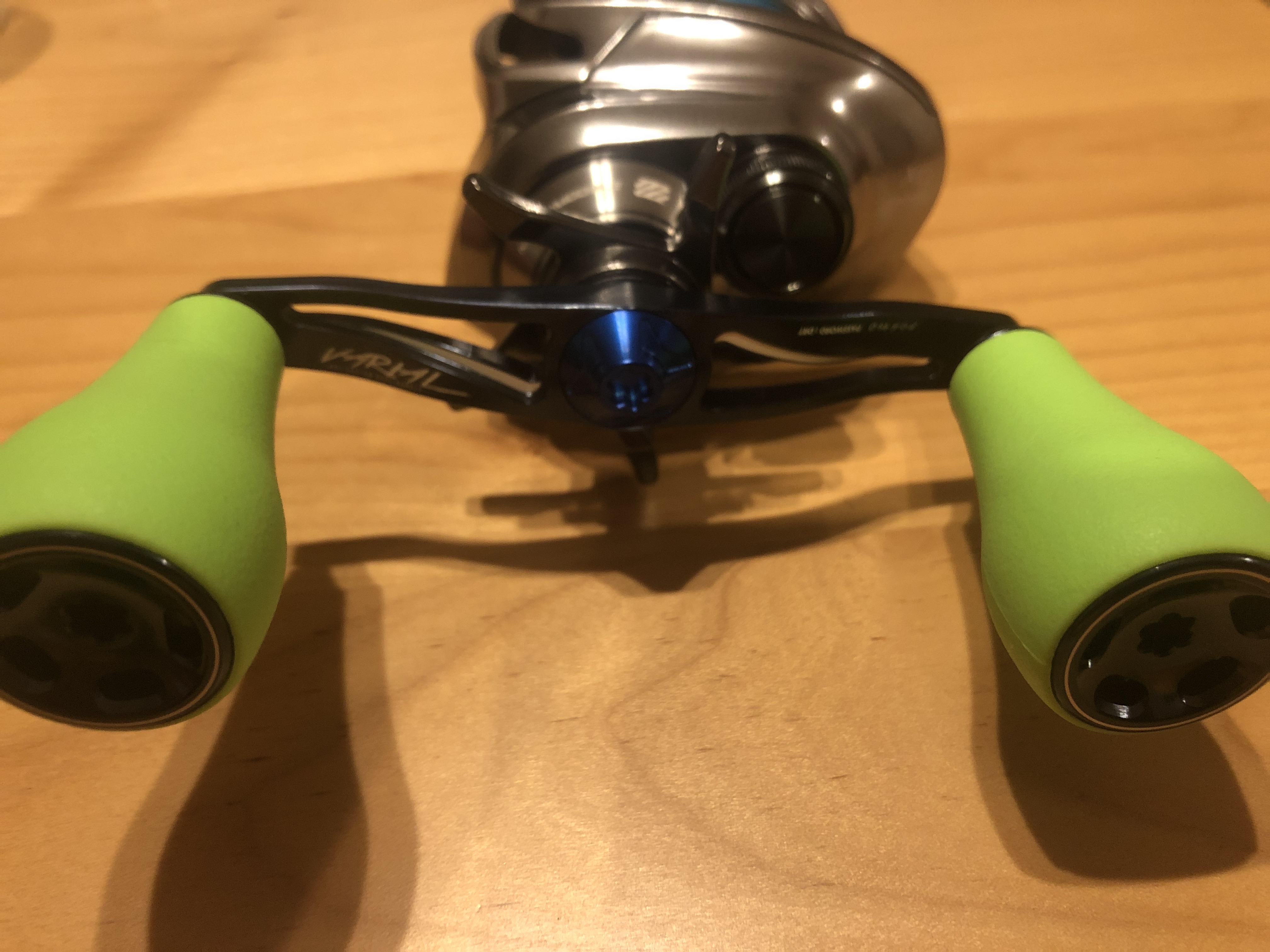 VARIALバリアルハンドル交換 VARIAL95mmDRTカスタムリールハンドル