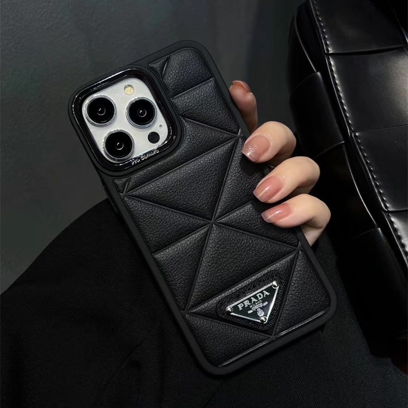 プラダ iphone17 ケース トップステッチ iphone ケース おしゃれ