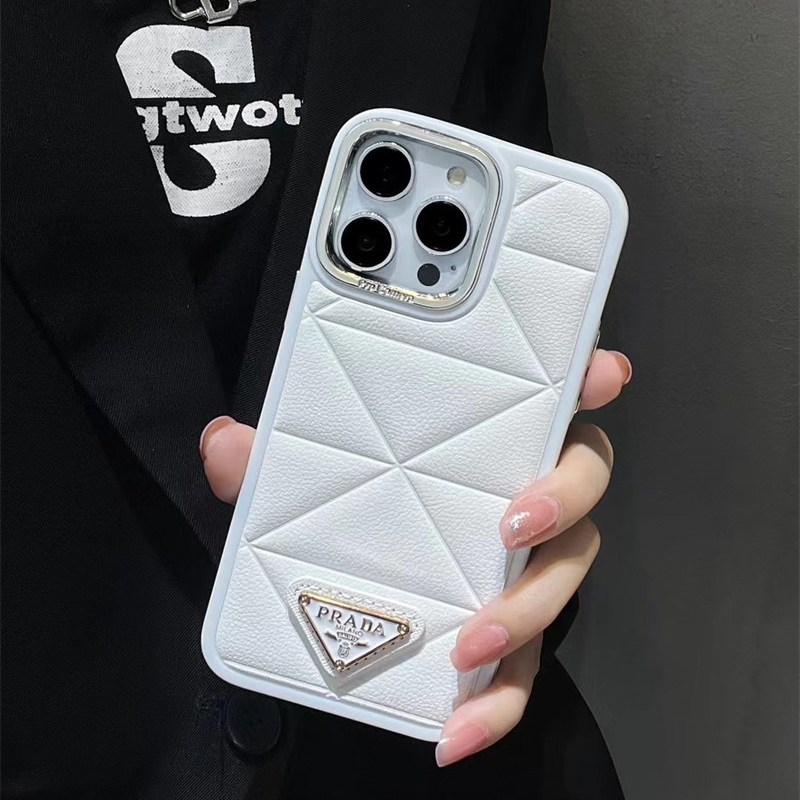 プラダ iphone17 ケース トップステッチ iphone ケース おしゃれ