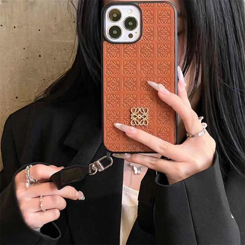 ロエベ スマホ ショルダー iphone17/16pro ショルダー ケース ブランド