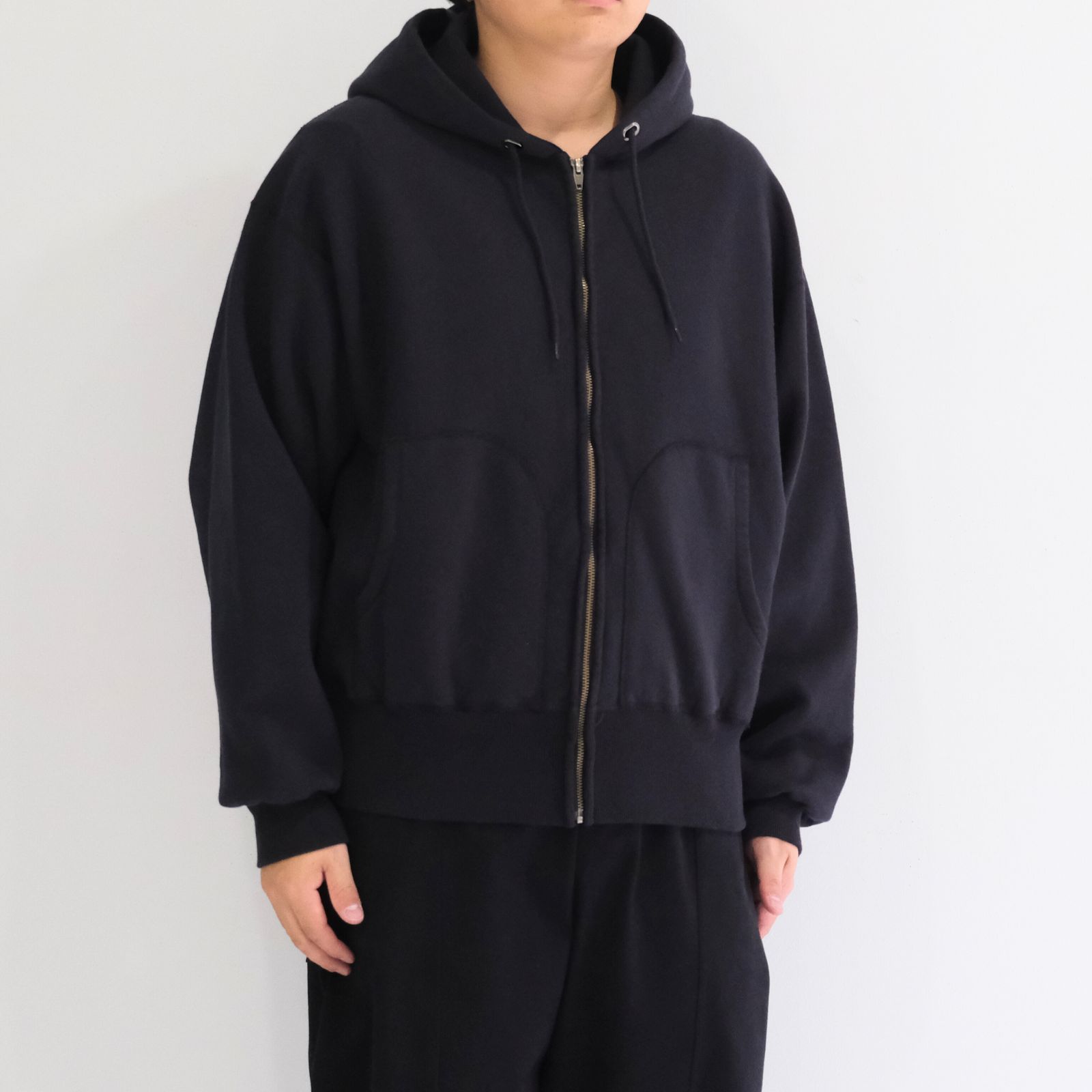 tone - ZIP UP PARKA / ジップアップパーカー / BLACK | iko