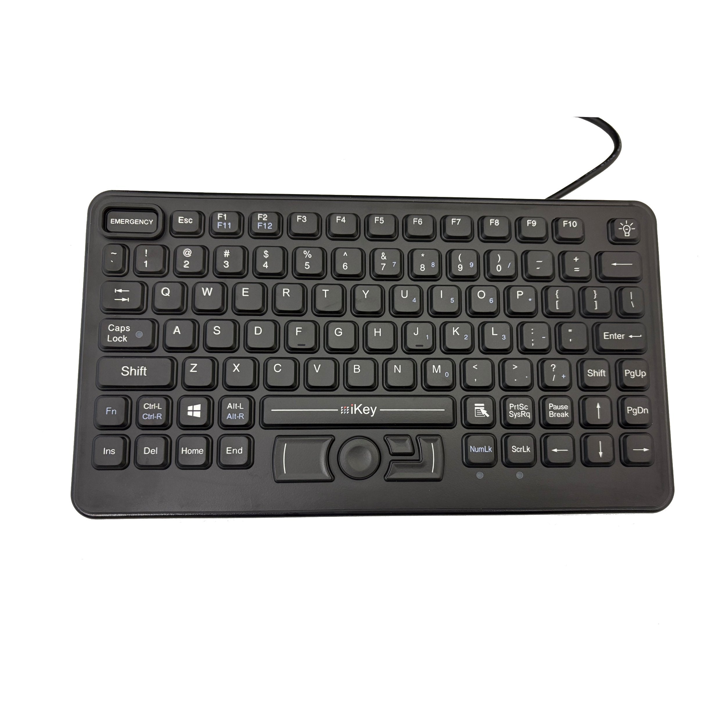 Panel Mount Keyboard with Emergency Key - SLP-86-911-FSR – ikey