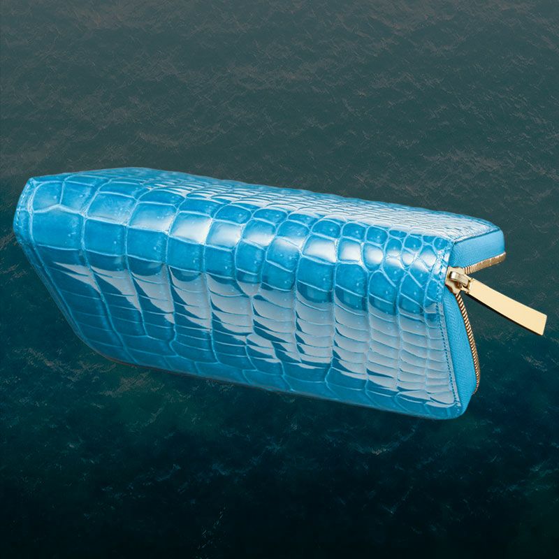 池田工芸】《本数限定》“革の宝石”を体現する、神秘の青『ターコイズ