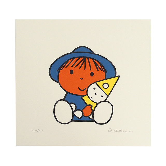 リトグラフ ブルーノ・ブルーニ 「望月夜」 額付き リトグラフ