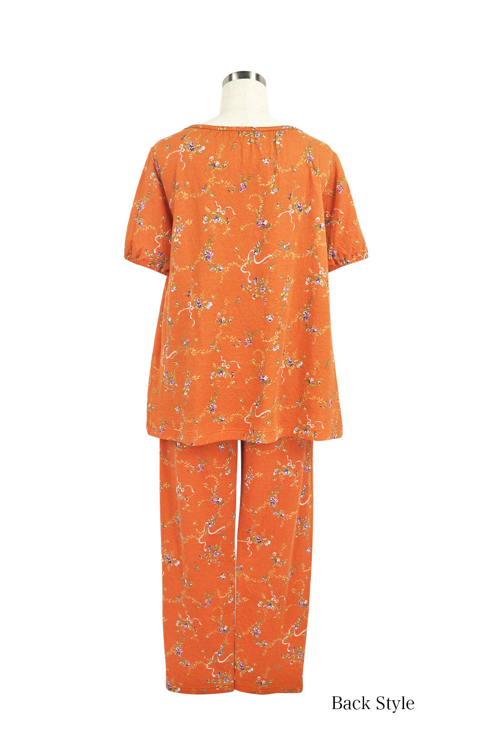 イクコ/IKUKO 接結花柄プリント フロントリボンパジャマ – IKUKO