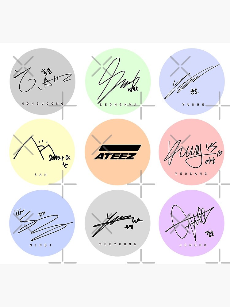 Ateez Signature Pattern