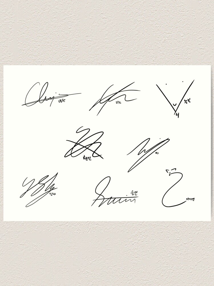 STRAY KIDS signatures