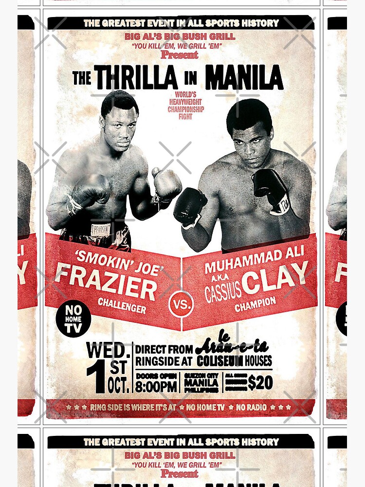 Muhammad Ali vs. Joe Frazier Thrilla in Manilla Poster