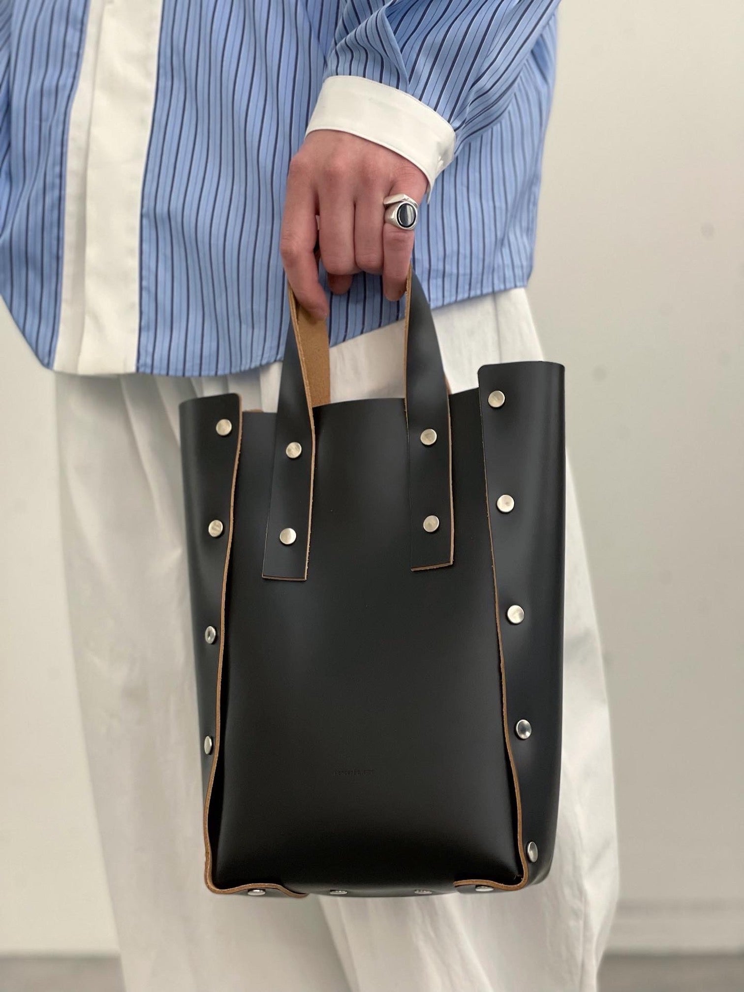 Hender Scheme / assemble hand bag tall S (BLACK)