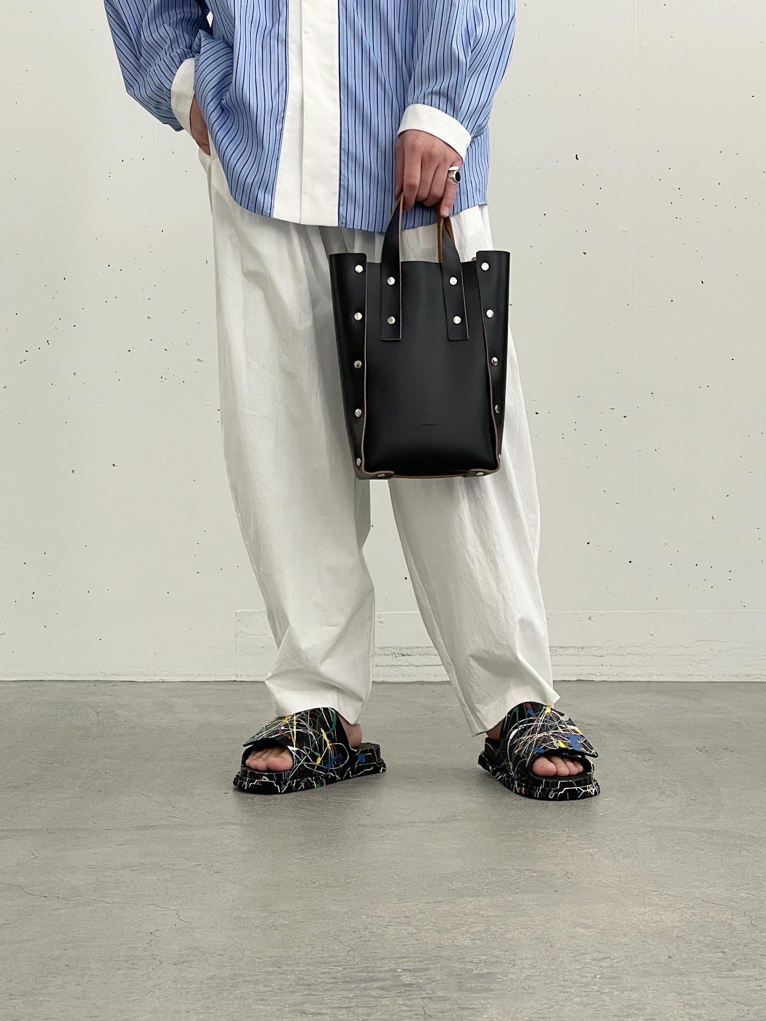 Hender Scheme / assemble hand bag tall S (BLACK)