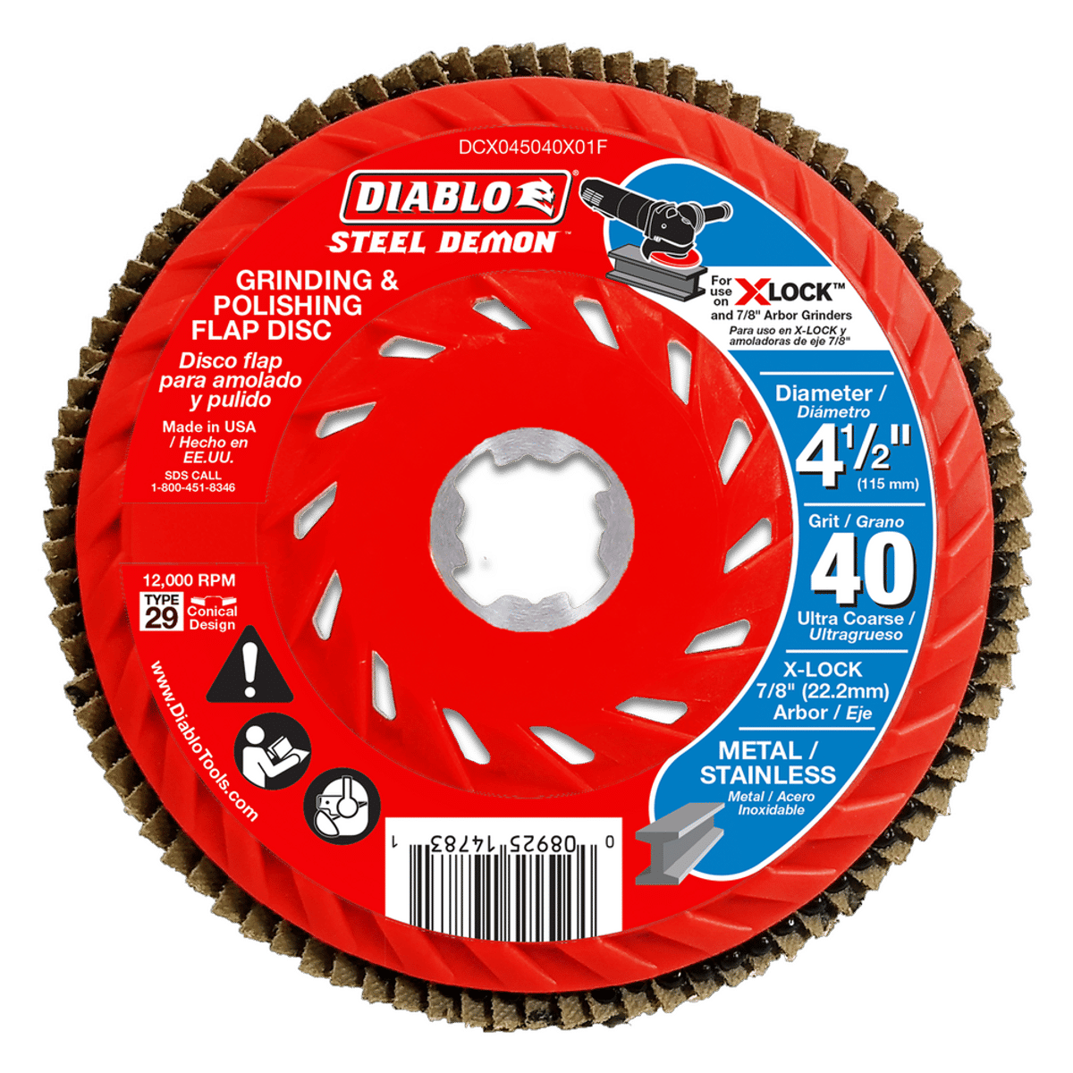 DCX045040X01F | Flap Discs | 4-1/2