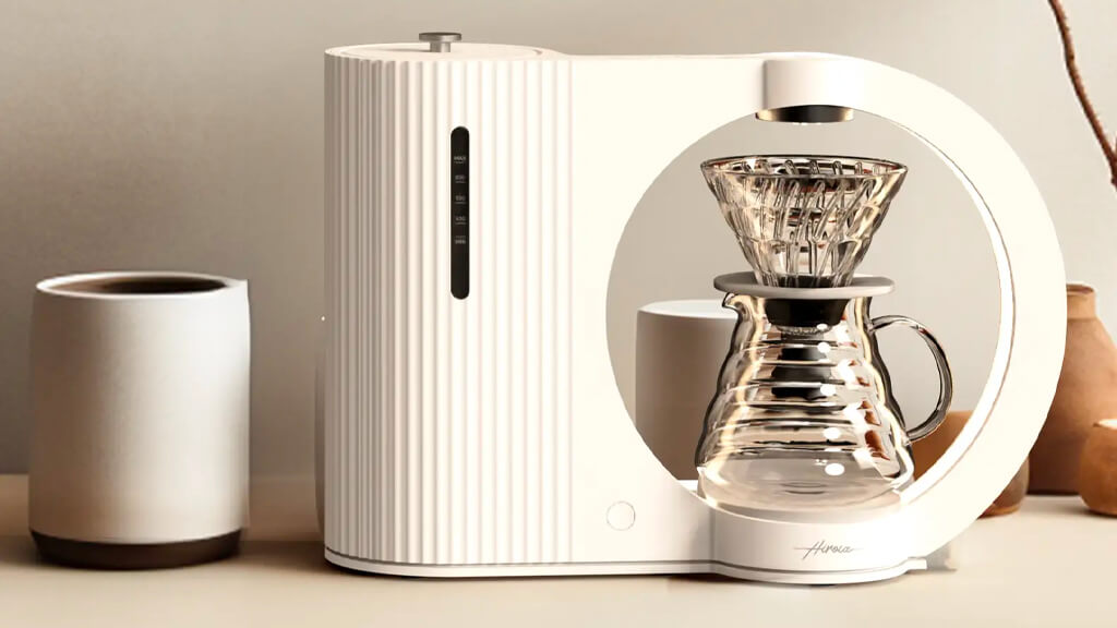 HARIOとHIROIA、IoTコーヒーマシン「Hikaru V60 Smart Brewer」を先行