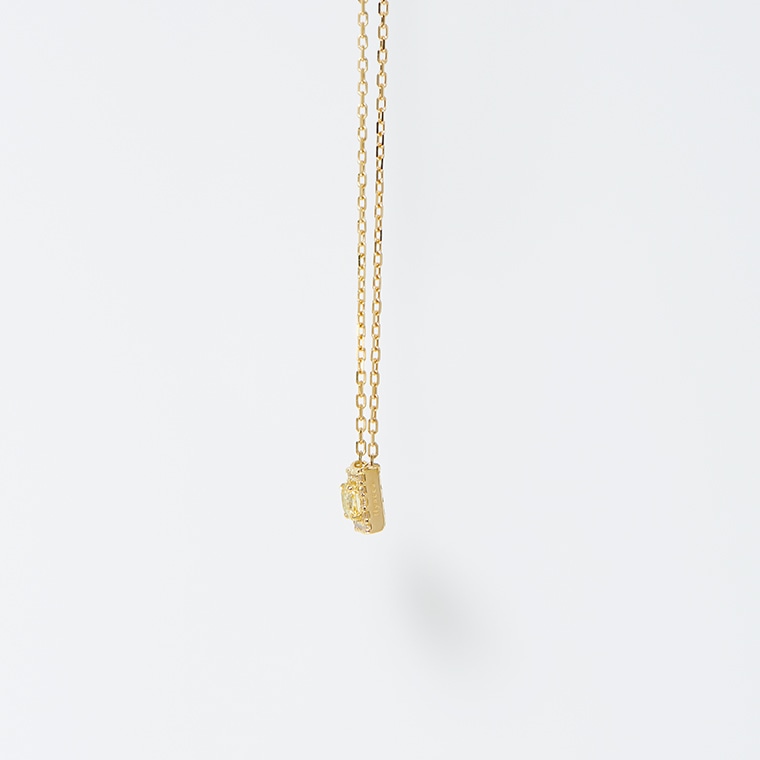 AI007]K18サファイア/ダイヤモンド/ネックレス(ゴールド): Hyacca