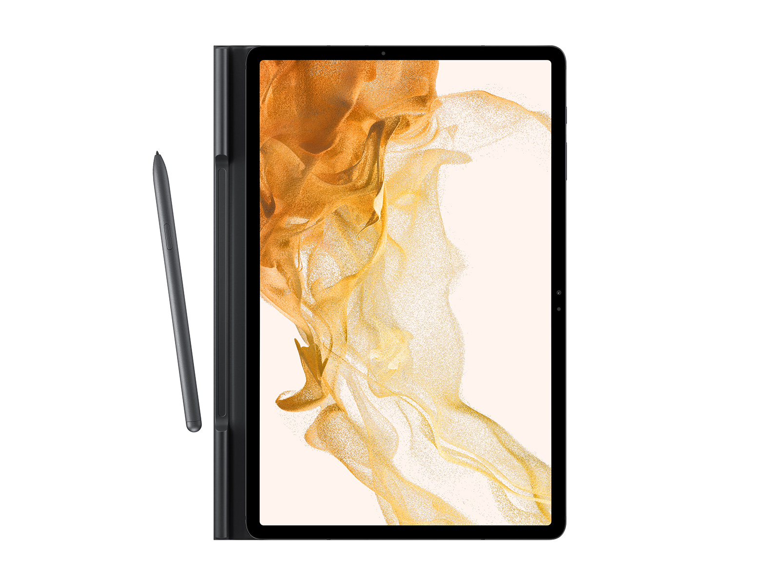 Galaxy Tab S8+ / S7 FE / S7+ Book Cover, Black Mobile Accessories