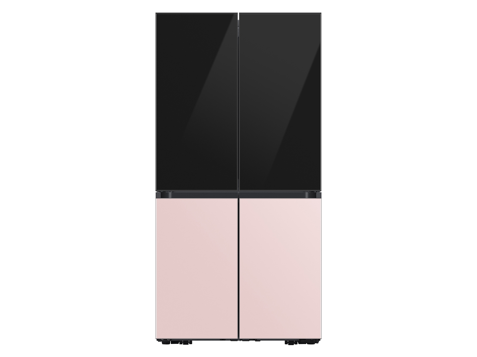 Bespoke 4-Door Flex™ Refrigerator Panel in Charcoal Glass - Top