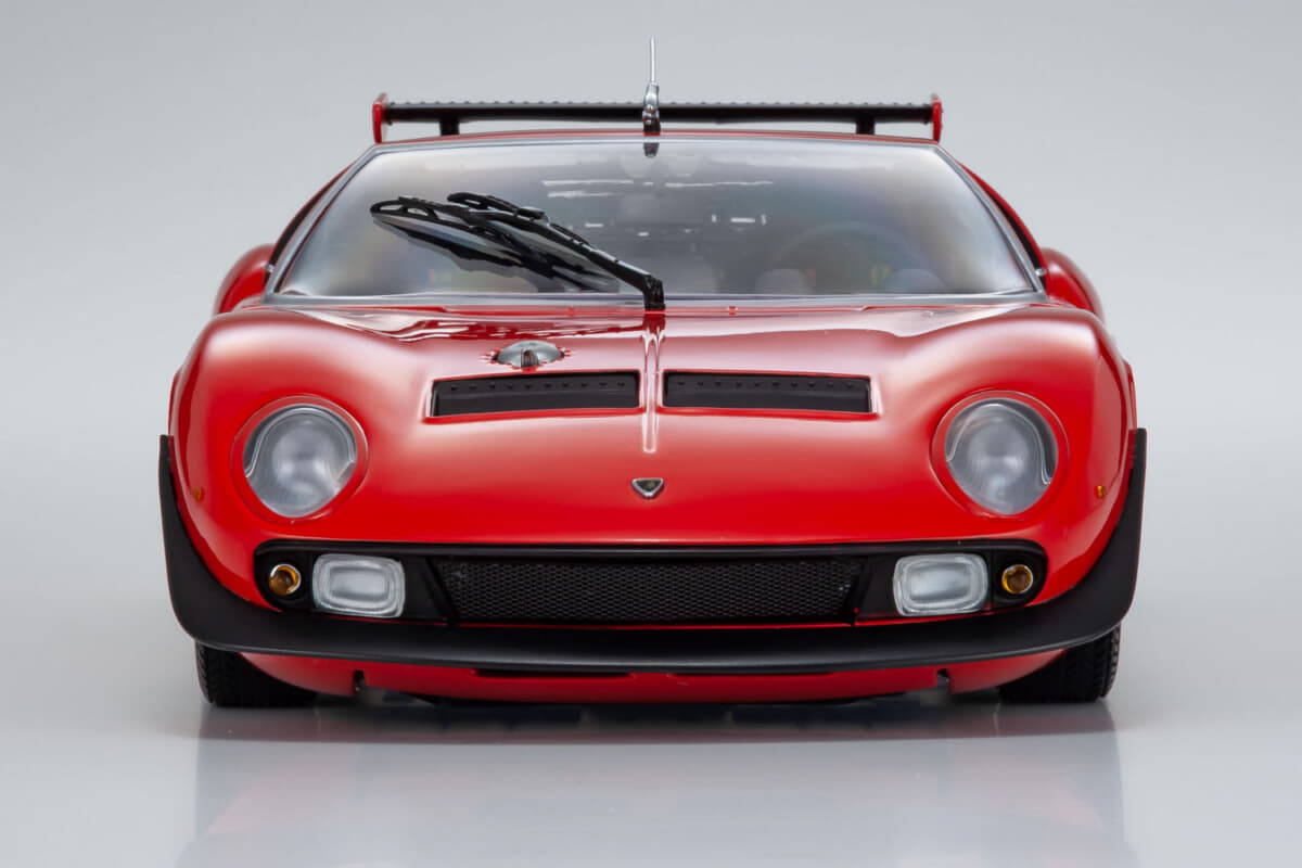 ランボルギーニ「ミウラSVR」が赤黒で蘇る！ 2万4200円で京商から1/18