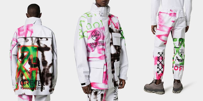 Off-White™ GORE-TEX Graffiti Ski Jacket & Sweatpants | Hypebeast