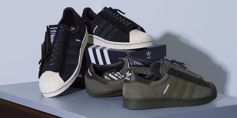 Neighborhood adidas Superstar Black Olive Release Date | Hypebeast