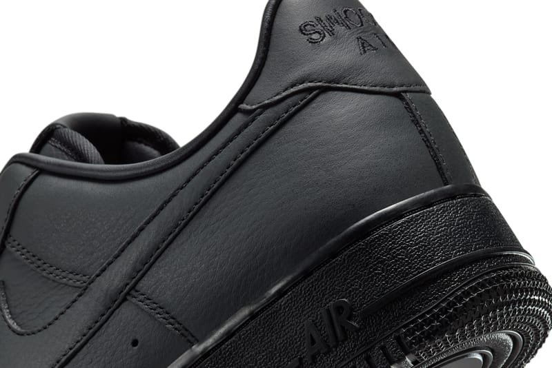 SWOOSH Nike Air Force 1 Low Triple Black HJ9348-001 | Hypebeast