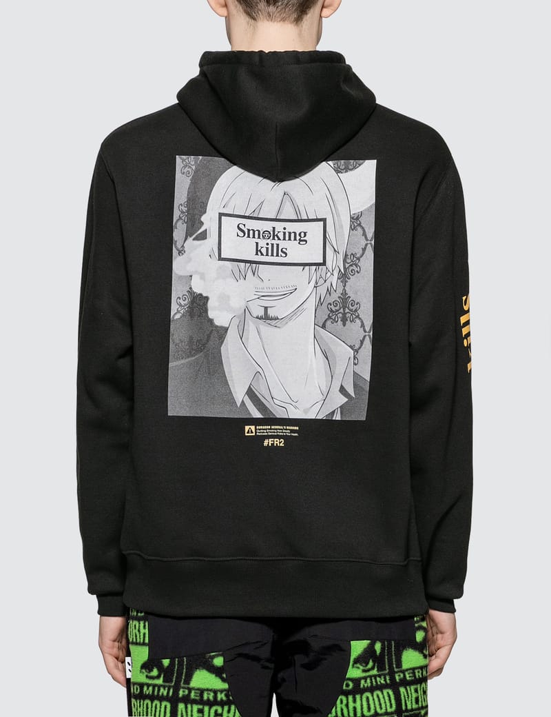 FR2 - #FR2 X One Piece Sanji Smokers Hoodie | HBX