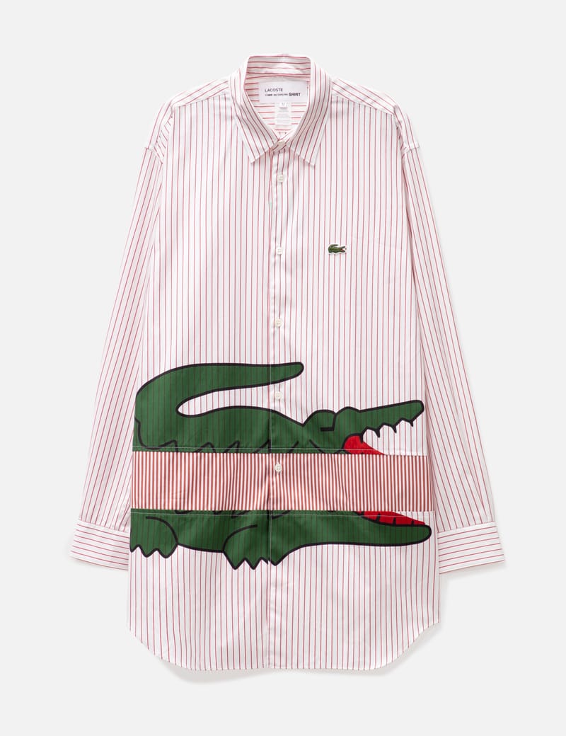 CDG SHIRT - Comme Des Garcons Shirt X Lacoste ストライプ シャツ | HBX