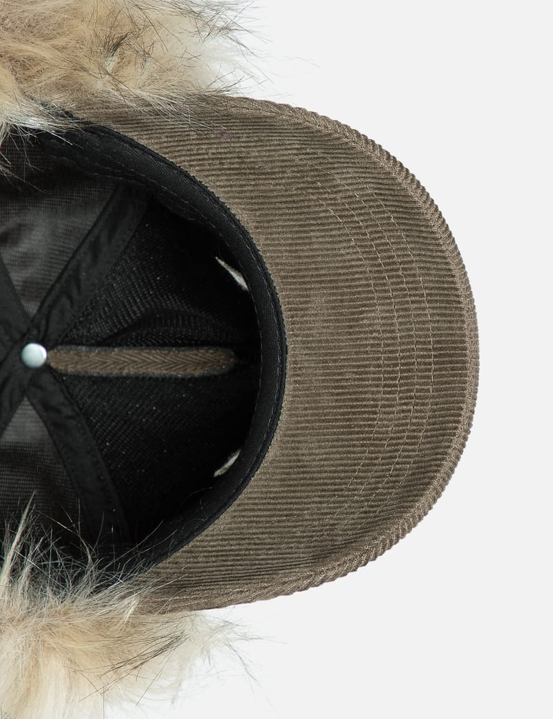 Open YY - フェイクファー コーデュロイ イヤーフラップ キャップ | HBX