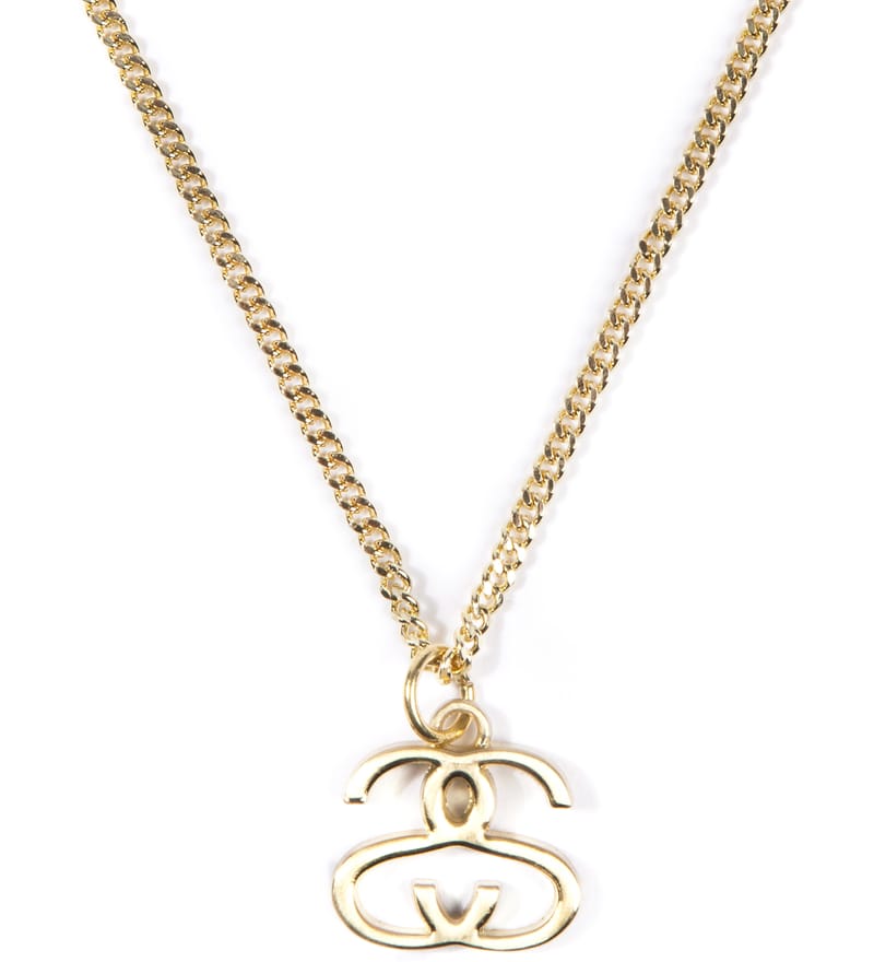 Stüssy - Gold Double S Necklace | HBX