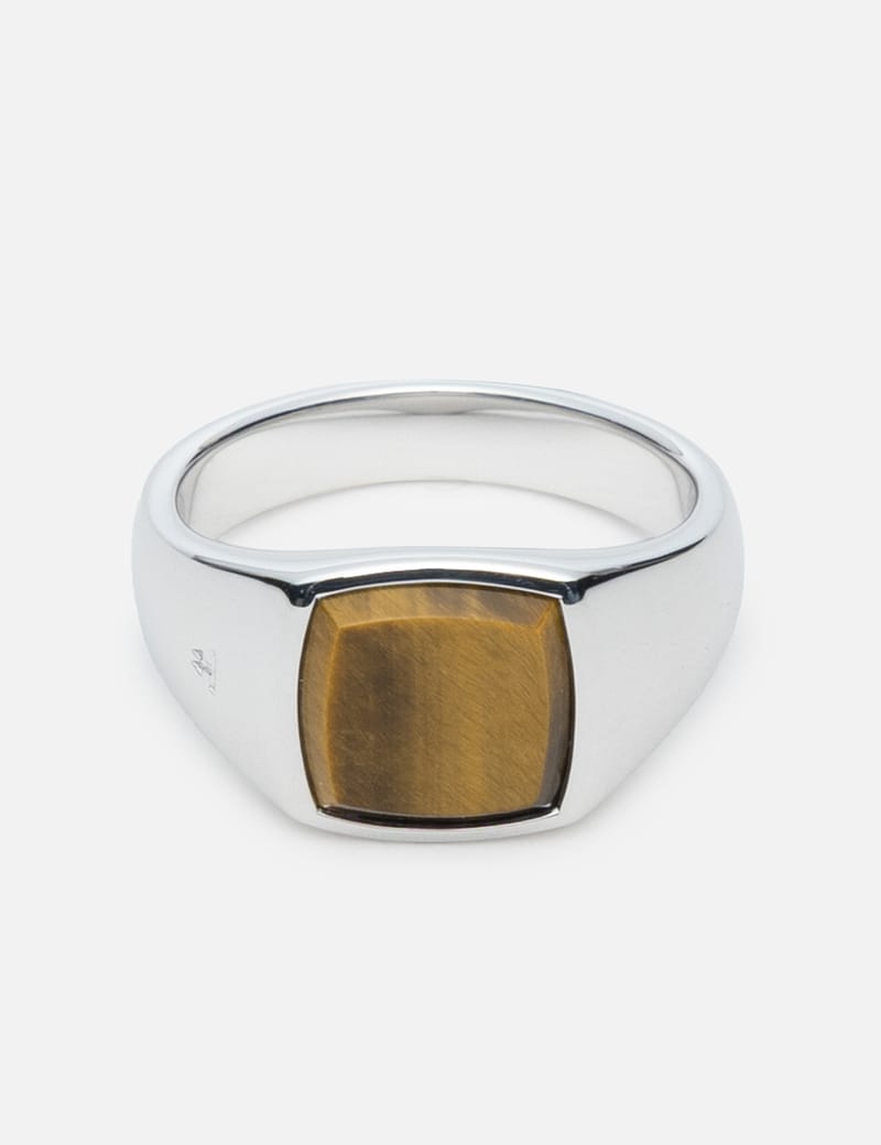 Tom Wood Kay Ring Tiger Eye - リサイクル925スターリングシルバー製