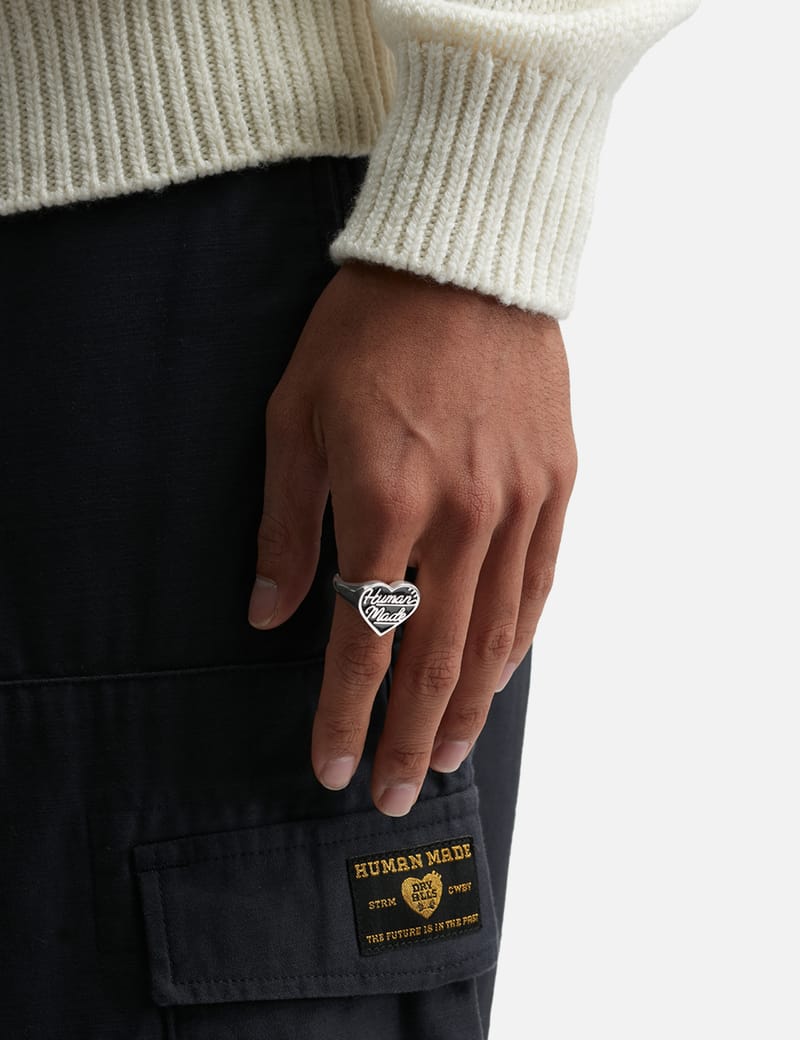Human Made - Heart Silver Ring | HBX
